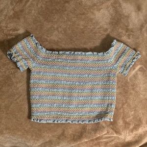Forever 21 Off the Shoulder Crop Top